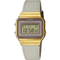 Casio Assortment Antique Unisex's Gray Watch A700WEGL-7AEF Cloth - One Dimension - Image 2