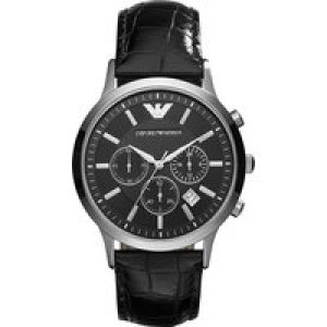 Emporio Armani Mens Horloge AR2447 Black Stainless Steel (archived) – One Size