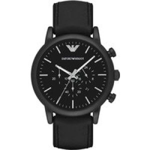Emporio Armani Luigi Mens Black Watch AR1970 Leather (archived) – One Size