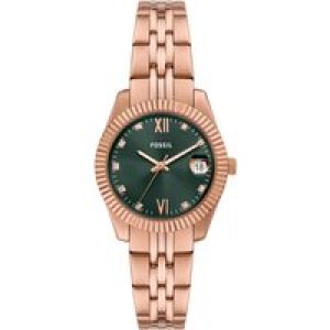 Fossil Scarlette WoMens Rose Gold Watch ES5369 Stainless Steel (archived) – One Size