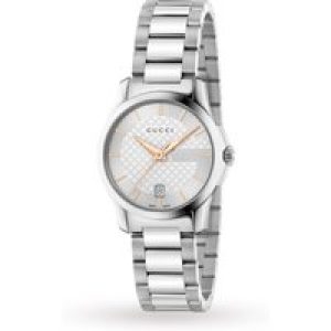 Gucci Womens YA126523 Women Watch – Silver Stainless Metal – One Measurement