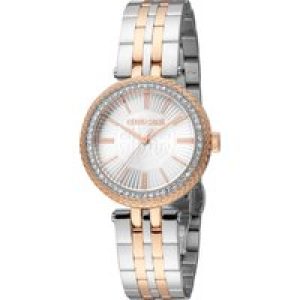 Roberto Cavalli RC5L031M0105 Womens Quartz Silver Stainless Steel 5 ATM 30 mm Watch – Silver & Gold – One Size