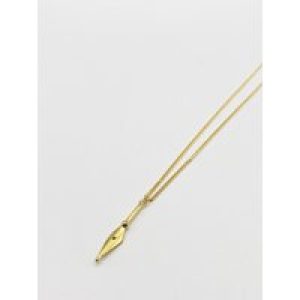 SVNX Womens GOLD DROP DOWN ARROW NECKLACE Gold Plated – One Size