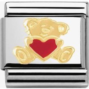 Nomination CLASSIC Gold Love Bear With Heart Charm 030253/32