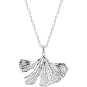 August Woods Silver Ginkgo Leaf Necklace – Silver