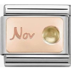 Nomination CLASSIC Rose Gold November Citrine Charm 430508/11
