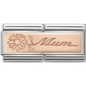 Nomination CLASSIC Rose Gold Double Mum With Flower Charm 430710/18