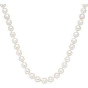 Rafaela Donata Womens Feminine Shell pearl(s) Necklace – White Sterling Silver – Dimension 65 cm