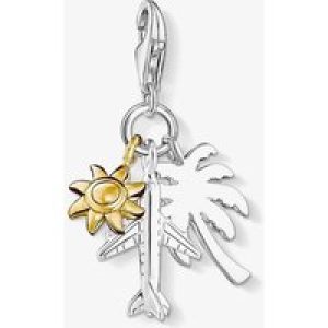 THOMAS SABO Silver Two Colour Palm Tree Sun Plane Charm 1430-413-21