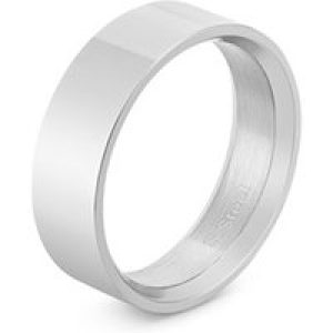 Over & Over Silver Metal Band Ring – 60
