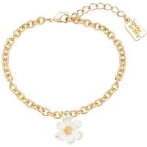August Woods Gold Two-Tone Flower Pendant Bracelet – Silver