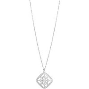 August Woods Silver Crystal Snowflake Pendant Necklace – Silver