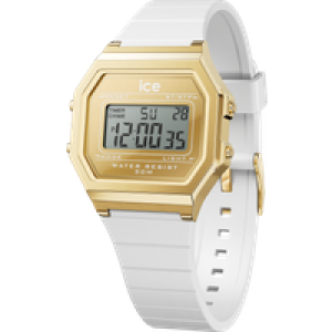 Ice-Watch Ice Watch Ice Digit Unfashionable – Steel Gold Replicate – White WoMens 022733 Silicone – One Dimension