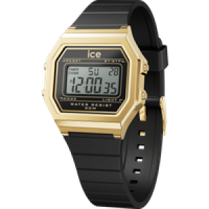 Ice-Watch Ice Watch Ice Digit Unfashionable – Black Gold WoMens 022064 Silicone – One Dimension