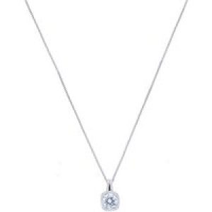 August Woods Silver Halo Drop Necklace – Silver