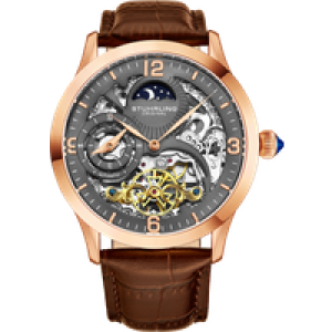 Stührling Mens Special Reserve 3921 Automatic 44mm Skeleton – Rose – One Size