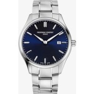 Frederique Constant Mens Classic Blue Dial & Silver Strap Watch FC-220NS5B6B