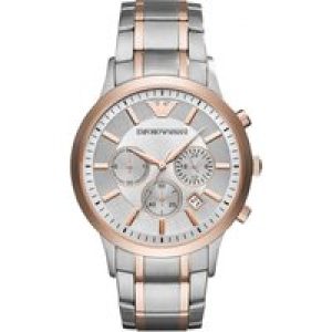 Emporio Armani Mens’ Chronograph Watch AR11077 – Silver Metal – One Size