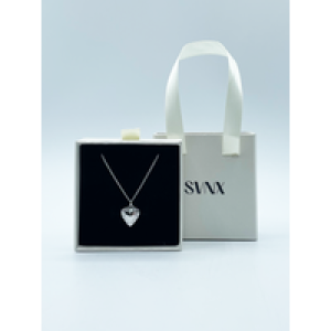 SVNX Womens Small Middle Locket Necklace in Silver – One Dimension