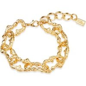 August Woods Gold Texture Commentary Chain Bracelet – Gold