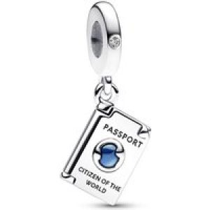 Pandora Passport sterling silver dangle with clear cubic zirconia