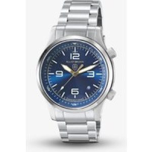 Elliot Brown Canford Stainless Steel Blue Watch 202-027-B07
