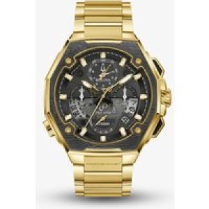 Bulova Mens Series X Gold Tone Chronograph Watch 98B429