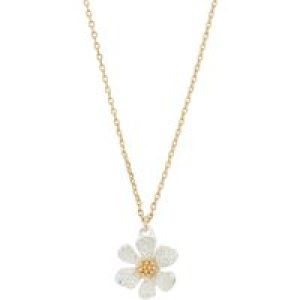 August Woods Gold Two-Tone Flower Pendant Necklace – Silver