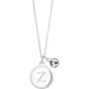 Karma Silver Letter Coin Necklace – Letter Z