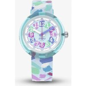 Flik Flak Confetti Chaos Multicoloured Fabric Watch FPNP150