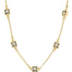 August Woods Gold Glimmer Inexperienced Multi Crystal Necklace – Gold