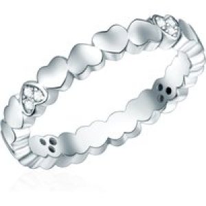 Rafaela Donata Womens Feminine Sterling Silver Ring – Dimension M