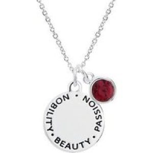 Karma July Birthstone Necklace – Silver