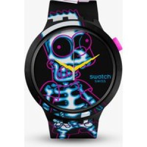 Swatch Simpsons Aye Carumboo Bart Skeleton Watch SB01Z105