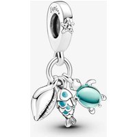 Pandora Fish, Sea Turtle & Conch Triple Dangle Charm - Image 2