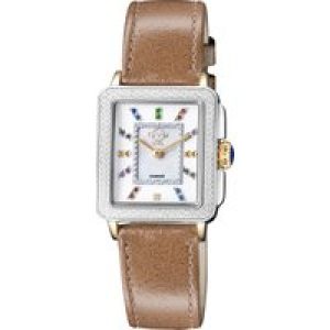 Gv2 Womens Padova Gemstone Swiss Quartz Diamond watch – Beige – One Dimension