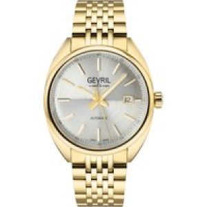 Gevril Five Points Mens 48704 Swiss Made Automatic Sellita SW200 Yellow Gold Stainless Steel Luminous Date Watch – One Size