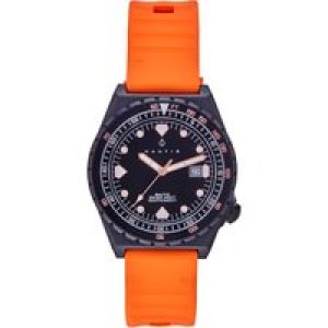 Nautis Mens Baltic Strap Watch w/Date – Orange Stainless Metal – One Measurement
