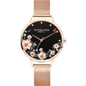 Victoria Hyde London Womens Watch Green Park Flower, rosegold – Rose Gold Stainless Steel – One Size