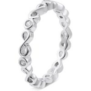 Argento Silver Infinity Band Ring – 56