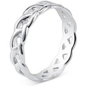 Argento Silver Chunky Related Chains Ring – 58