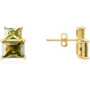 Argento Gold and Inexperienced Gemstone Earrings – Gold
