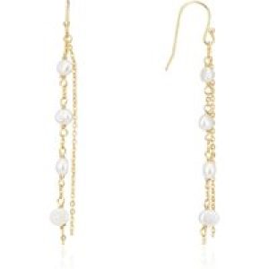 Argento Gold Vintage Pearl Chain Earring – Gold