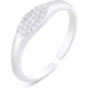 Argento Silver Glitz Adjustable Ring – Silver