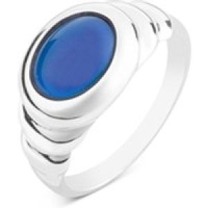 Argento Silver Chunky Moonstone Ring – Ring Measurement 58 Silver