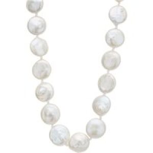Argento Gold Flat Pearl Necklace – Gold