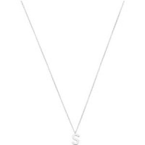 Argento Silver Letter Preliminary Necklace – Letter S