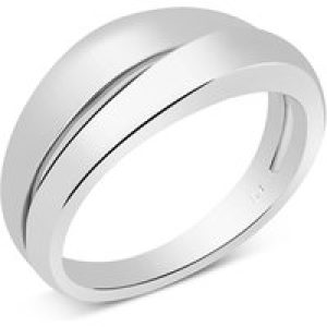 Argento Silver Chunky Overlap Ring – 54