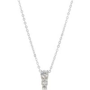 Argento Silver Triple Solitaire Necklace – Silver