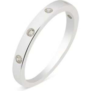 Argento Silver Crystal Circle Ring – 50